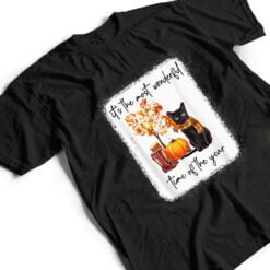 Black Cat Fall Itu2018s The Most Wonderful Time Of The Year T Shirt - Dream Art Europa