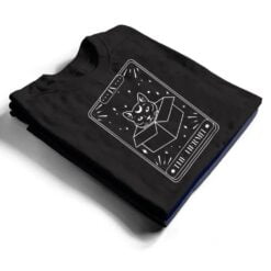 Black Cat Halloween Boho Gothic Witchcraft Cat Arot Card T Shirt - Dream Art Europa