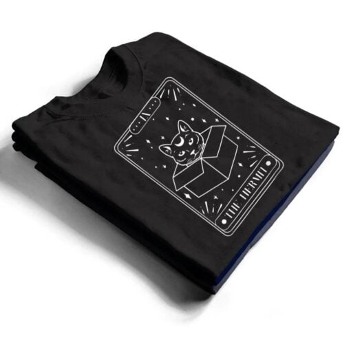 Black Cat Halloween Boho Gothic Witchcraft Cat Arot Card T Shirt