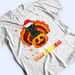 Black Cat Happy HalloThanksMas T Shirt - Dream Art Europa