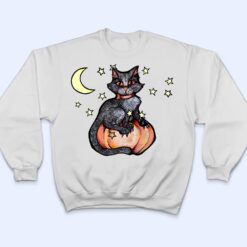 Black Cat Pumpkin Patch Cute Autumn T Shirt - Dream Art Europa