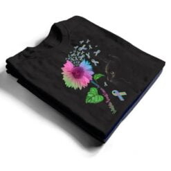 Black Cat Sunflower Metastatic Breast Cancer Awareness Day T Shirt - Dream Art Europa