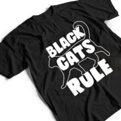 Black Cats Rule Dad Kitty Daddy Cat Mom Christmas Father Premium_3 T Shirt - Dream Art Europa