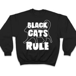 Black Cats Rule Dad Kitty Daddy Cat Mom Christmas Father Premium_3 T Shirt - Dream Art Europa