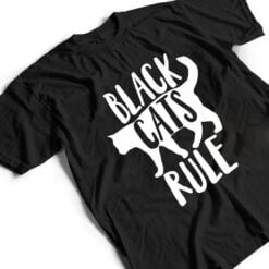 Black Cats Rule Dad Kitty Daddy Cat Mom Christmas Father Ver 1 T Shirt - Dream Art Europa