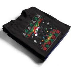 Black Lab Christmas Santa Ugly Dog Lover Xmas T Shirt - Dream Art Europa