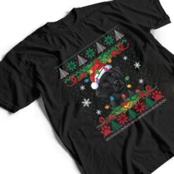 Black Lab Christmas Santa Ugly Dog Lover Xmas T Shirt - Dream Art Europa