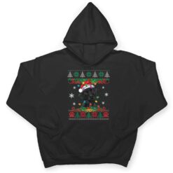 Black Lab Christmas Santa Ugly Dog Lover Xmas T Shirt - Dream Art Europa
