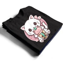 Boba Cat Boba Tea Bubble Tea Kawaii Anime Cat Kawaii Neko T Shirt - Dream Art Europa