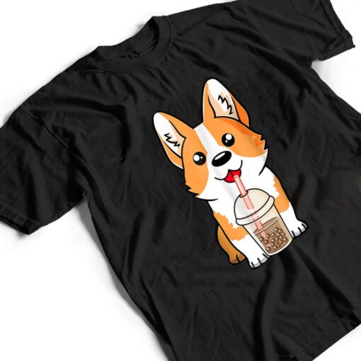 Boba Milk Tea Corgi Dog Puppy Lover Kawaii Japanese Anime T Shirt