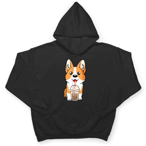 Boba Milk Tea Corgi Dog Puppy Lover Kawaii Japanese Anime T Shirt