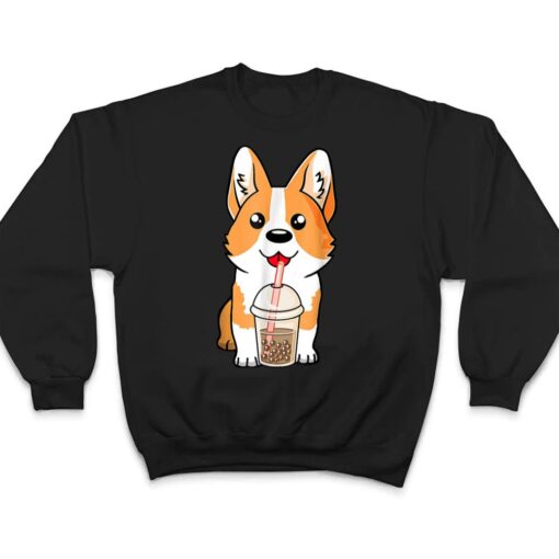 Boba Milk Tea Corgi Dog Puppy Lover Kawaii Japanese Anime T Shirt