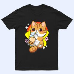 Boba Tea Bubble Tea Cat Anime Kawaii Neko Lover Japanese T Shirt