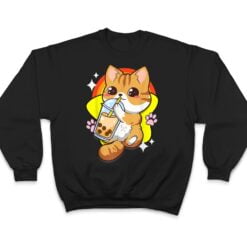 Boba Tea Bubble Tea Cat Anime Kawaii Neko Lover Japanese T Shirt - Dream Art Europa