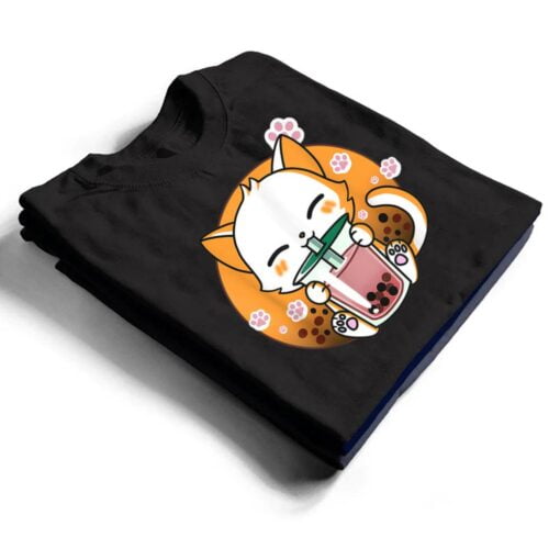 Boba Tea Cat Bubble Tea Kawaii Anime Japanese Gift Girl Teen T Shirt