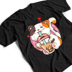 Boba Tea Cat Bubble Tea Kawaii Anime Japanese Girls Nager T Shirt - Dream Art Europa