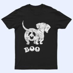 Boo Dachshund Spooky Dog Wiener Halloween Costume T Shirt