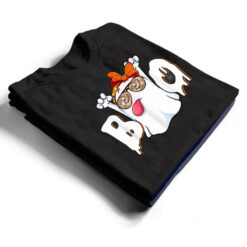 Boo Ghost Sunglasses Leopard Funny Halloween Girls Women T Shirt - Dream Art Europa