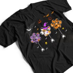 Boo Paw Print Dog Paw Spiders Halloween T Shirt - Dream Art Europa