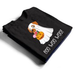 Boo Woo Woo Funny Cute Halloween Ghost Dog T Shirt - Dream Art Europa