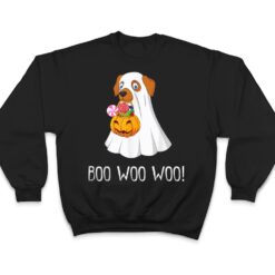 Boo Woo Woo Funny Cute Halloween Ghost Dog T Shirt - Dream Art Europa