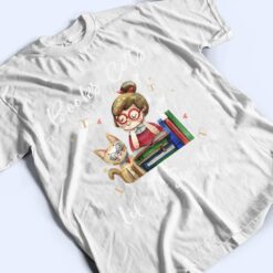 Books Cats Life Is Sweet Cat Book Lovers Reading Book Ver 2 T Shirt - Dream Art Europa