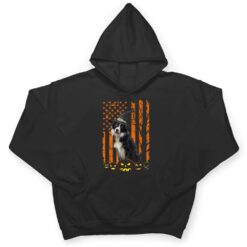 Border Collie Dog Pumpkin American Flag Witch Halloween T Shirt - Dream Art Europa