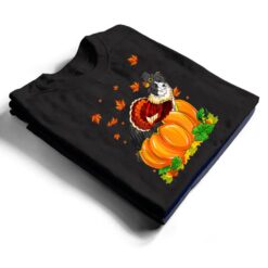 Border Collie Dog Thanksgiving Turkey Fall Autumn Pumpkin T Shirt - Dream Art Europa