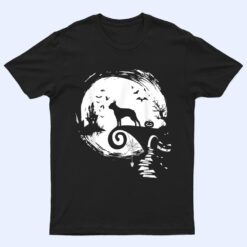 Boston Terrier And Moon Halloween Costume Dog Lover Funny T Shirt