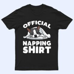 Boston Terrier Dog Official Sleeping T Shirt