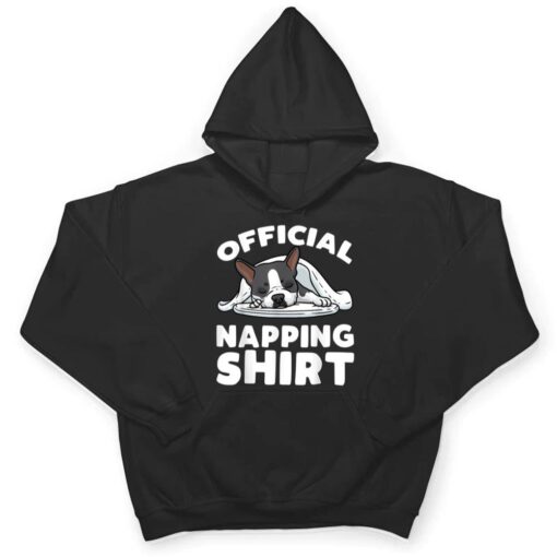 Boston Terrier Dog Official Sleeping T Shirt