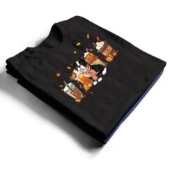 Boston Terrier Pumpkin Spice Latte Iced Autumn Dog Fall T Shirt - Dream Art Europa