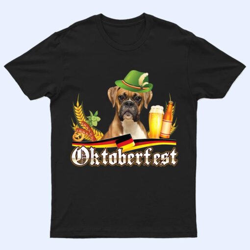 Boxer Dog Beer Oktoberfest Prost Beer Festival Munich German T Shirt