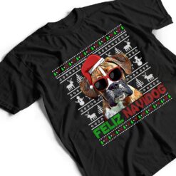 Boxer Dog Feliz Navidog Funny Christmas T Shirt - Dream Art Europa