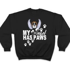 Boxer Dog Gift My Angel Has Paws Love Memorial Pet Mom Dad T Shirt - Dream Art Europa