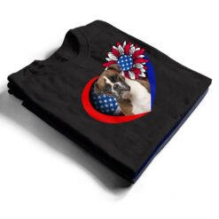 Boxer Dog Heart American Flag 4th Of July Usa Flag Sunflower T Shirt - Dream Art Europa