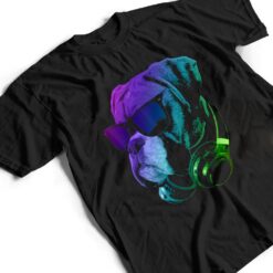 Boxer Dog With Sunglasses And Headphones T Shirt - Dream Art Europa