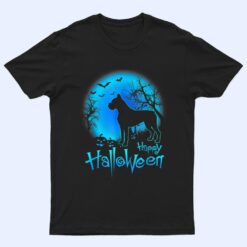 Boxer Dog in The Moon Halloween T Shirt