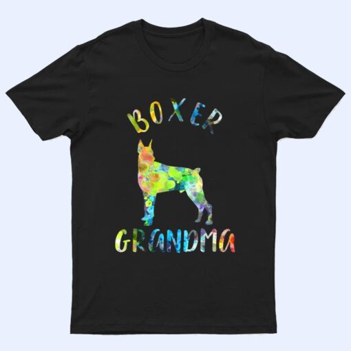 Boxer Grandma Dog Grandma Funny Boxer Owner T Shirt