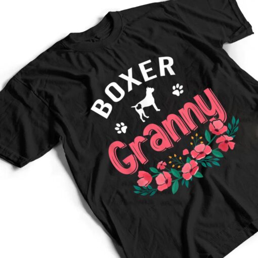 Boxer Granny Gifts Cute Dog Lover Owner Christmas Mom T Shirt