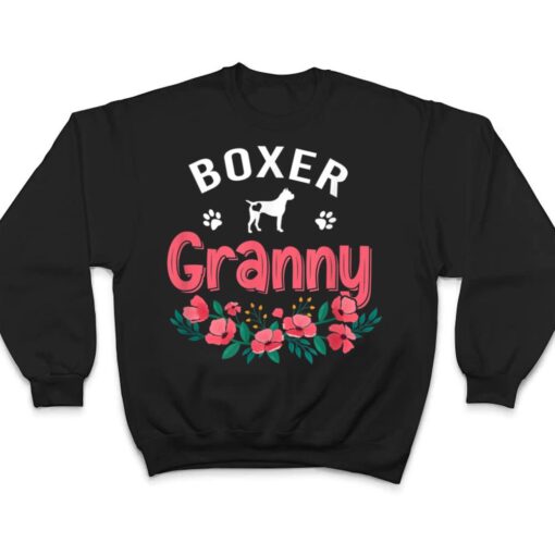 Boxer Granny Gifts Cute Dog Lover Owner Christmas Mom T Shirt