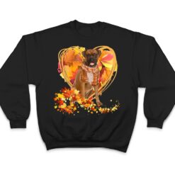 Boxer Love Autumn Heart Thanksgiving Dog Lover T Shirt - Dream Art Europa