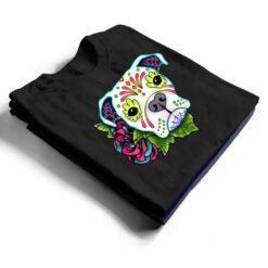 Boxer in White - Day of the Dead Sugar Skull Dog T Shirt - Dream Art Europa