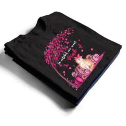 Breast Cancer Awareness In October We Wear Pink Pumpkin Cat Premium T Shirt - Dream Art Europa