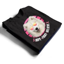 Breast Cancer Awareness Samoyed Dog Pink Ribbon T Shirt - Dream Art Europa