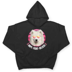 Breast Cancer Awareness Samoyed Dog Pink Ribbon T Shirt - Dream Art Europa