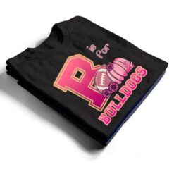 Bulldog Breast Cancer Awareness Football Fall School Spirit T Shirt - Dream Art Europa