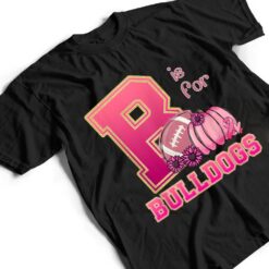 Bulldog Breast Cancer Awareness Football Fall School Spirit T Shirt - Dream Art Europa