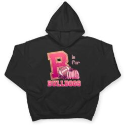 Bulldog Breast Cancer Awareness Football Fall School Spirit T Shirt - Dream Art Europa