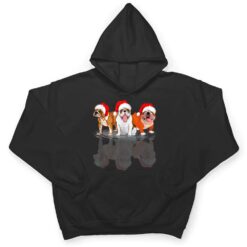 Bulldog Dog Lights Christmas Matching Family T Shirt - Dream Art Europa